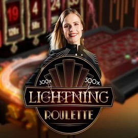 Lightning Roulette logo – Live Casino by Evolution at Whamoo Casino