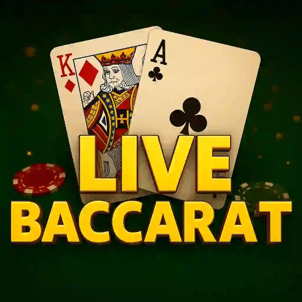 Live Baccarat slot logo by Pragmatic Live at Whamoo CasinoLive Baccarat